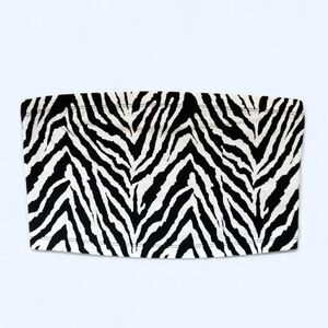 Forever 21 Black & White Zebra Strapless Tube Top